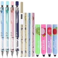 0.9 mm Mechanical Pencil Stationery Set Including 4pcs Mechanical Pencils wit...