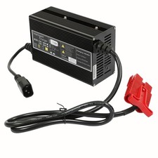 kimllier 24V 10A Battery Charger for Pallet Jack Floor Scrubber SB120 Red Plug
