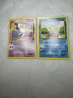 Pokemon Mew Black Star Promo 8 + Squirtle 63/102 Base Set Vintage Card Lot