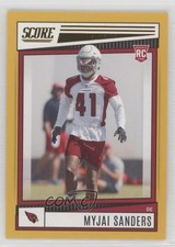2022 Score Rookies Gold Myjai Sanders #319 2i7