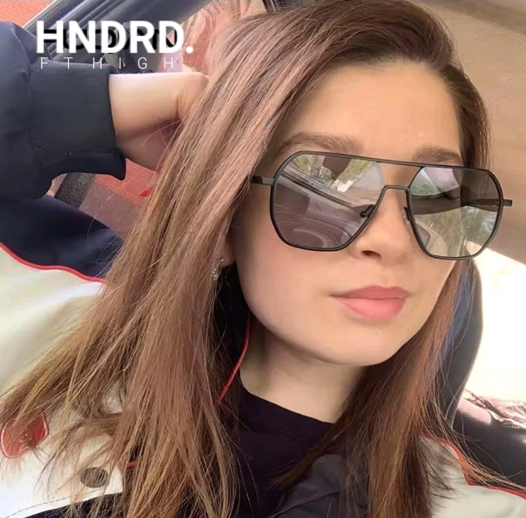 Occhiali da sole Hundred Ft High Retro aviators uomo donna metallo polarizzato GRATIS... foto 5