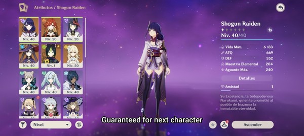 Genshin Impact Asia AR40 account