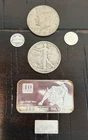 🔥 Silver Bars & Coins Lot 🔥 Walking Liberty Half Dollar Bull Market Bouillon