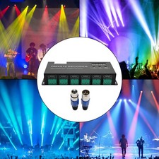 24 Channel DMX 512 Decoder RGBW PWM Dimmer Driver LED Strip Light Controller 8