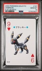2000 POKEMON GOLD VERSION PLAYING CARDS 9 OF HEARTS #197 UMBREON PSA 10