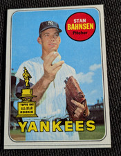Sharp 1969 Topps #380 Stan Bahnsen New York Yankees All-Star Rookie Card-EX+. rookie card picture