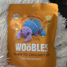 The Woobles Roland The Beetle Crochet Kit With Glitter Yarn - New Unopened