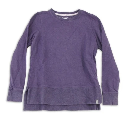 L.L. Bean Pullover Gr. XS Damen Longsleeve Casual Baumwolle Regular Logo Lila - Bild 1 von 4