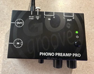 GOgroove Phono Preamp Pro RIAA Turntable Preamp RCA/DIN/1/4  Tested + Box