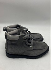 Sorel Boys Madson NY2997-052 Gray Suede Waterproof Lace-Up Combat Boots Size 2