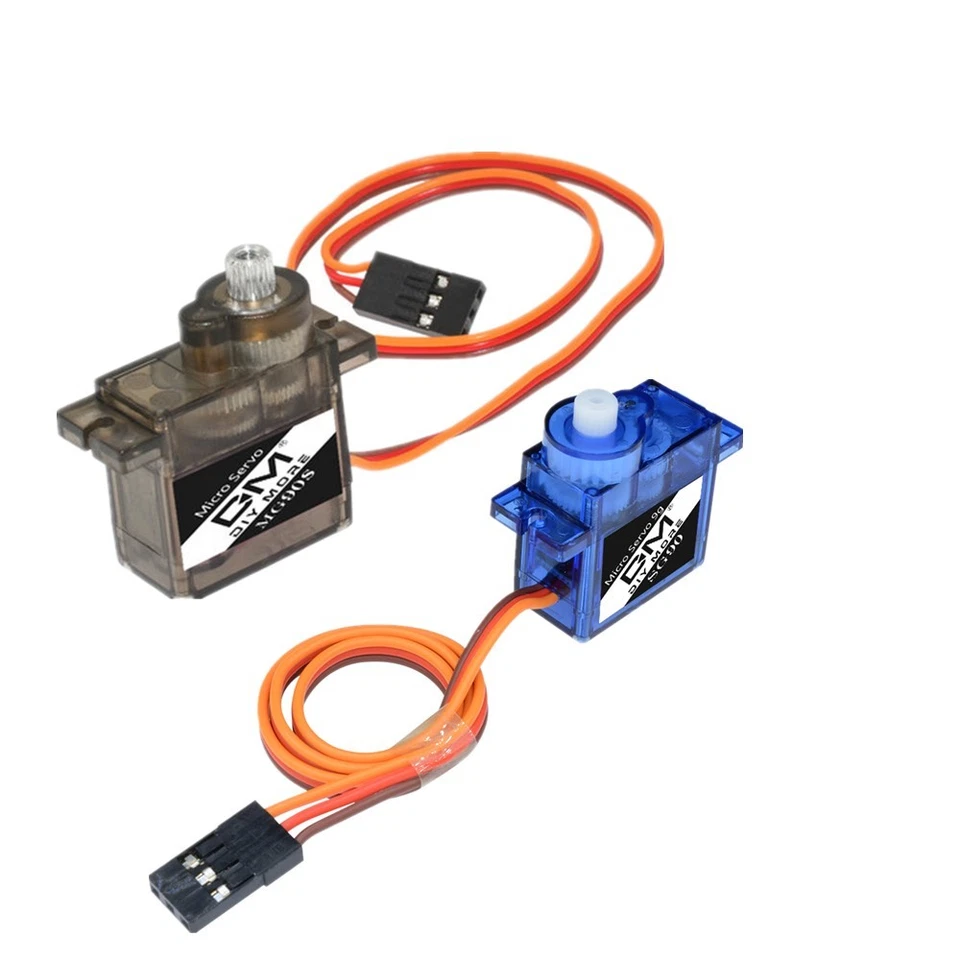 MG90S/SG90 Micro Servomotore RC Robot Telecomando Barca Auto Elicottero - Immagine 3 di 4
