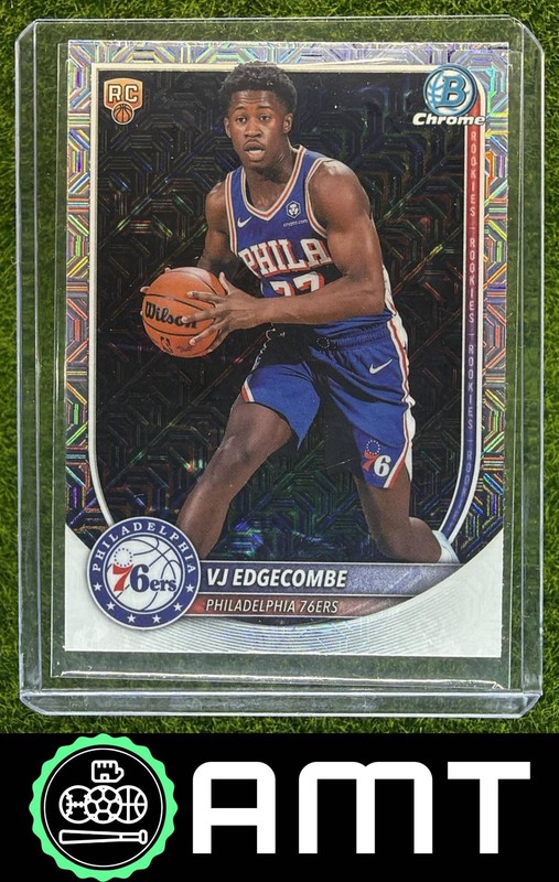 V.J. VJ Edgecombe RC 2025-26 Bowman Mojo Chrome Philadelphia 76ers #BCV-3