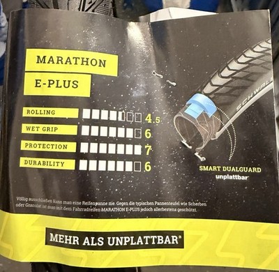 Schwalbe Marathon E-Plus HS 498 Reifen, 28x2.00'' 50-622, Unplattbar, E-Bike