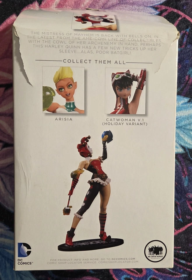 Harley Quinn de la serie Ame-Comi Heroine de DC Collectibles - Nueva caja de daños Foto 2 de 4