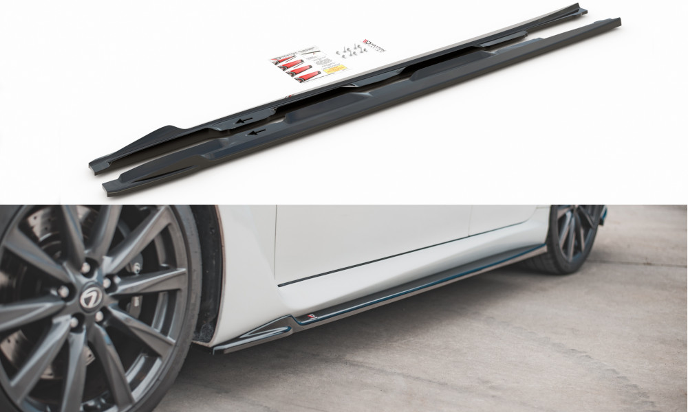 Rajouts de Bas de Caisse Maxton pour Rabaisser Visuellement la Lexus IS F Mk2