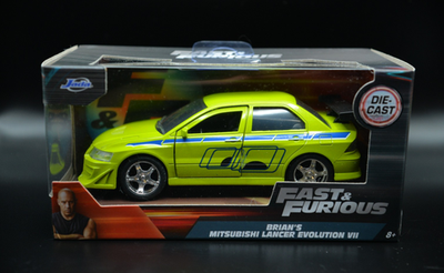 ミニカー 2002 Lancer Evolution VII JADA TOYS Fast & Furious Brian's 2002 Mitsubishi Lancer Evolution
