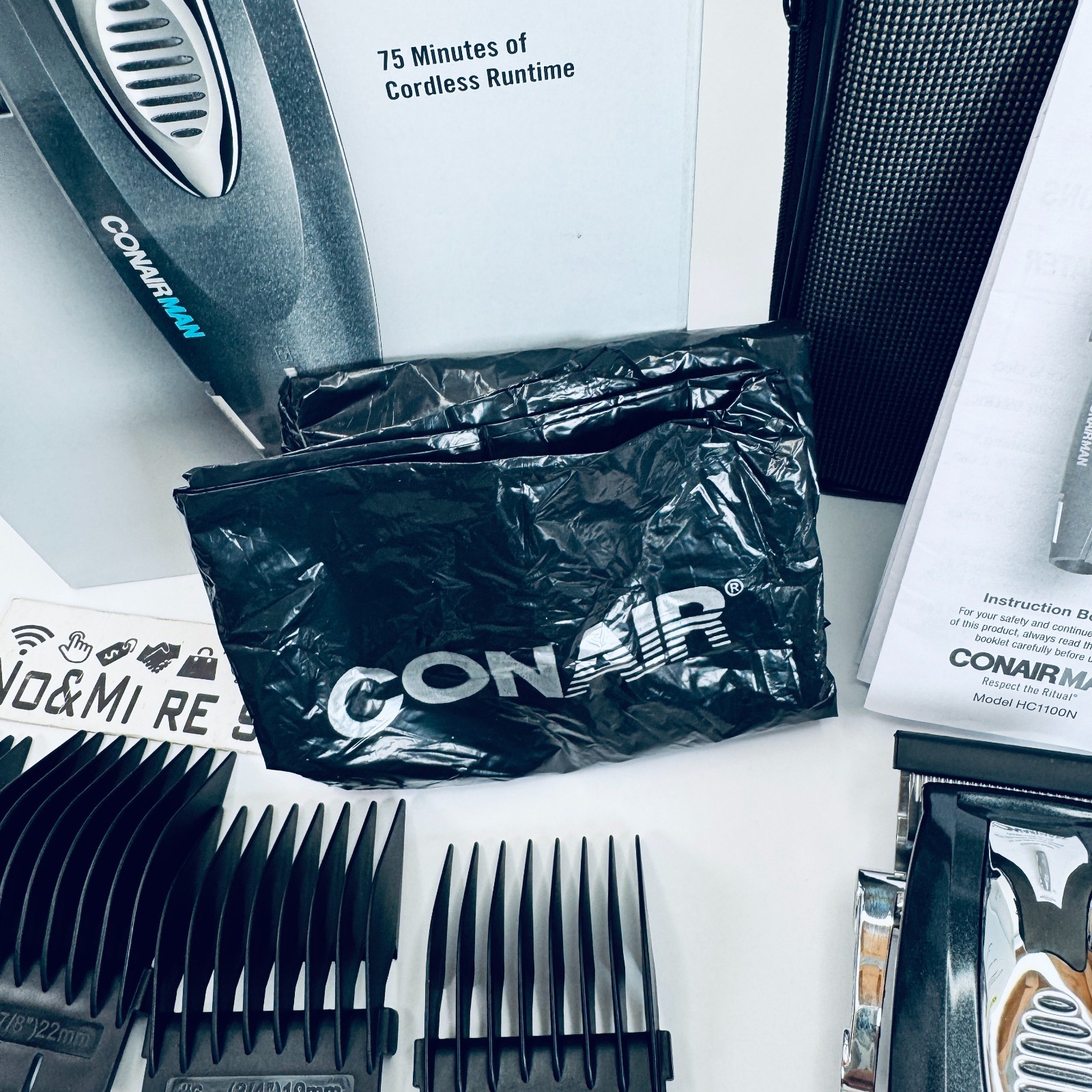 ConairMAN Hair Clippers for Men, 20-Piece Home Hair Cutting Kit with Lithium Ion