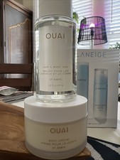 OUAI Hair Body Mist St. Barts 3.3 Oz AND Body Cream 3.4 Oz. NEW 
