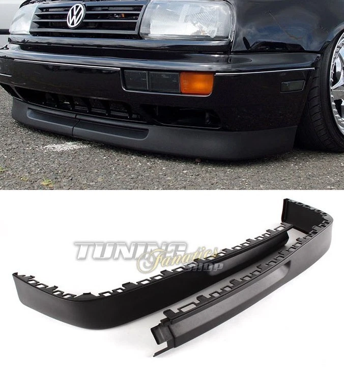 Para Golf 3 III GTI VR6 Spoiler Delantero Labio Alerón Extra Ancho Profundidad - Imagen 1 de 1