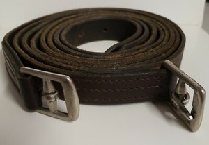 Stirrup Leathers Equestrian Brown 1" wide 2@ 56" L Unbranded Excellent Preowned