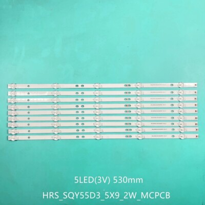 New LED strips for JL.D55051330-031CS-M_V02 RTU5540-B HRS_SQY55D3_5X9_2W_MCPCB 