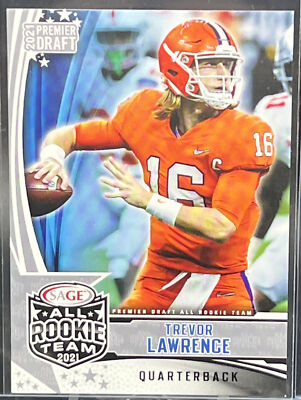 Trevor Lawrence Rookie 2021 Sage Premier Draft All-Rookie Team RC Jags FREE Ship