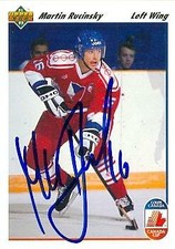 Martin Rucinsky autographed Hockey Card (Czechoslovakia) 1992 Upper Deck #19