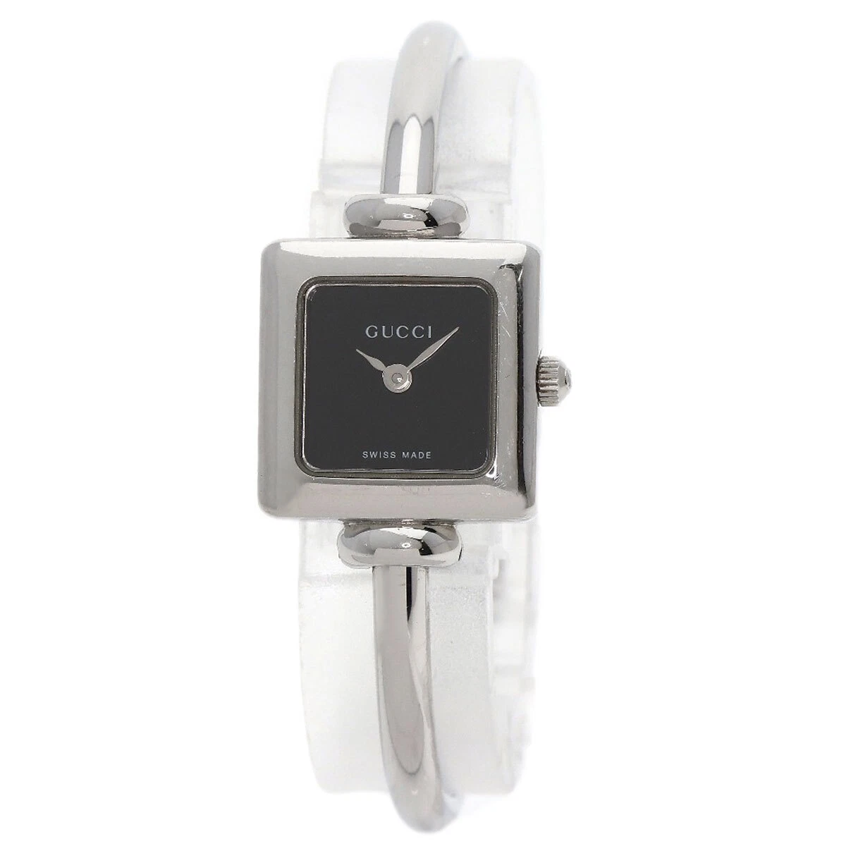 Montres femme GUCCI visage carré 1900L acier inoxydable/acier inoxydable