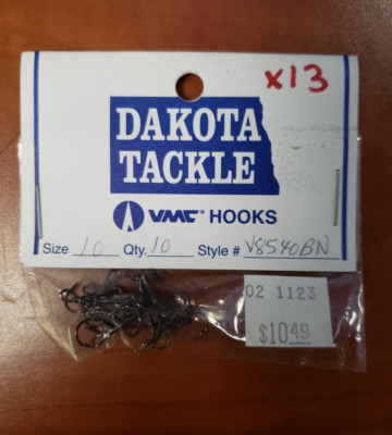 VMC Hooks Size 10 Quantity of 10 Style #8540BN
