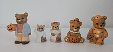 5 HOMCO 5209 5311 Halloween Trick or Treat Teddy Bear Family ceramic figures