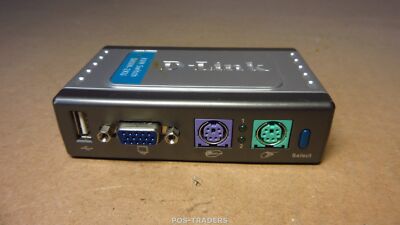 D-Link DKVM-2KU 2-Port KVM VGA PS/2 Switch USB 2.0 Max. 2048x1536 - NO PSU