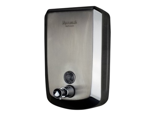 LIQUID SOAP DISPENSER WALL MOUNT COMMERCIAL BATHROOM STAINLESS STEEL 1000ml - Picture 2 of 6