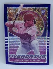 2021 Panini Chronicles Overdrive Dylan Carlson Cardinals RC Blue Velocity Prizm