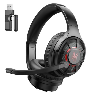 Oneodio G18BT 2.4GHz Wireless Gaming Headphones Bluetooth 5.3 Headset Gamer with
