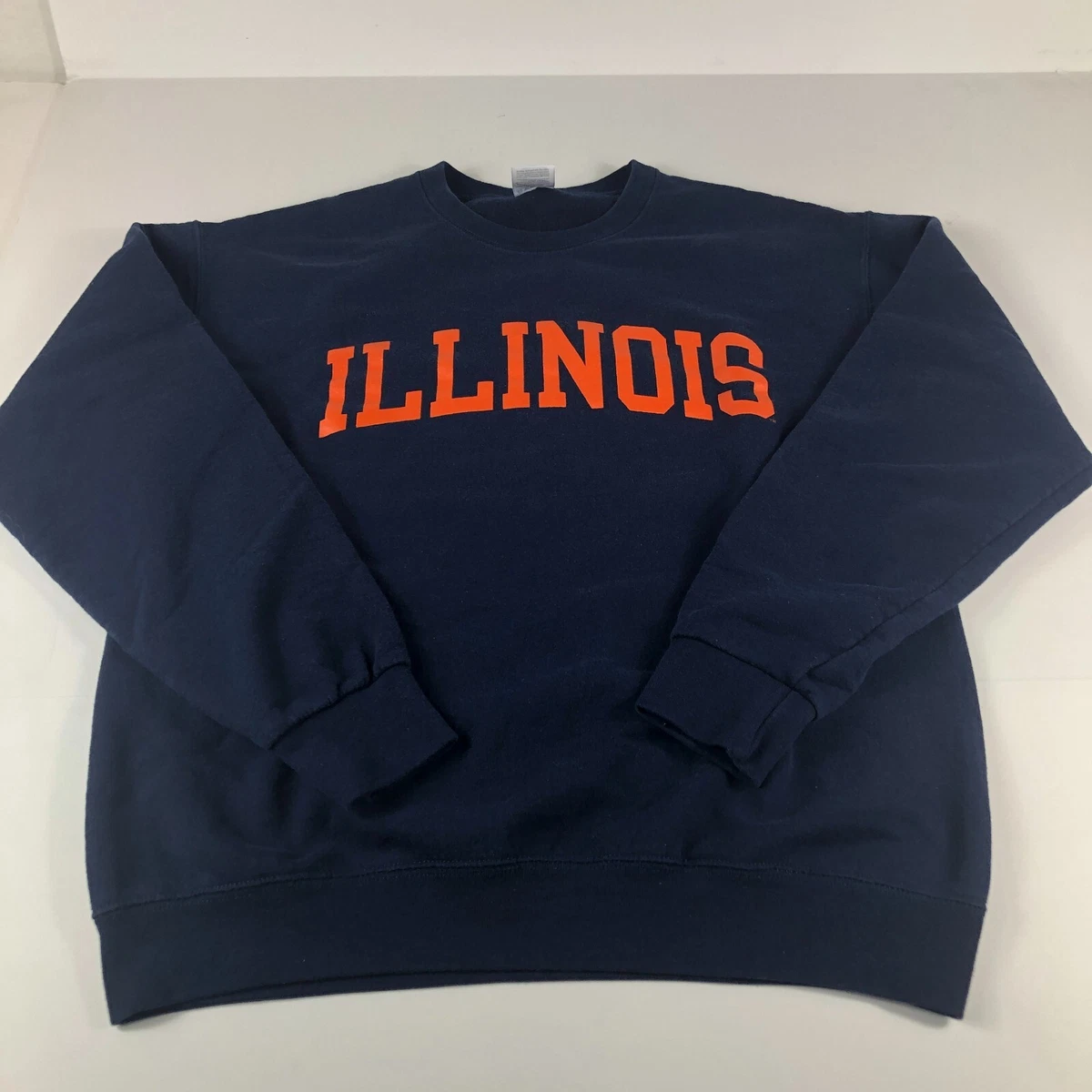 VTG Y2K Illinois Fighting Illini Sweatshirt Adult Medium Blue