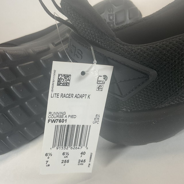 adidas Lite Racer ADAPT Slip on Kids Boys SNEAKERS Shoes Casual - Size 1.5  for sale online | eBay