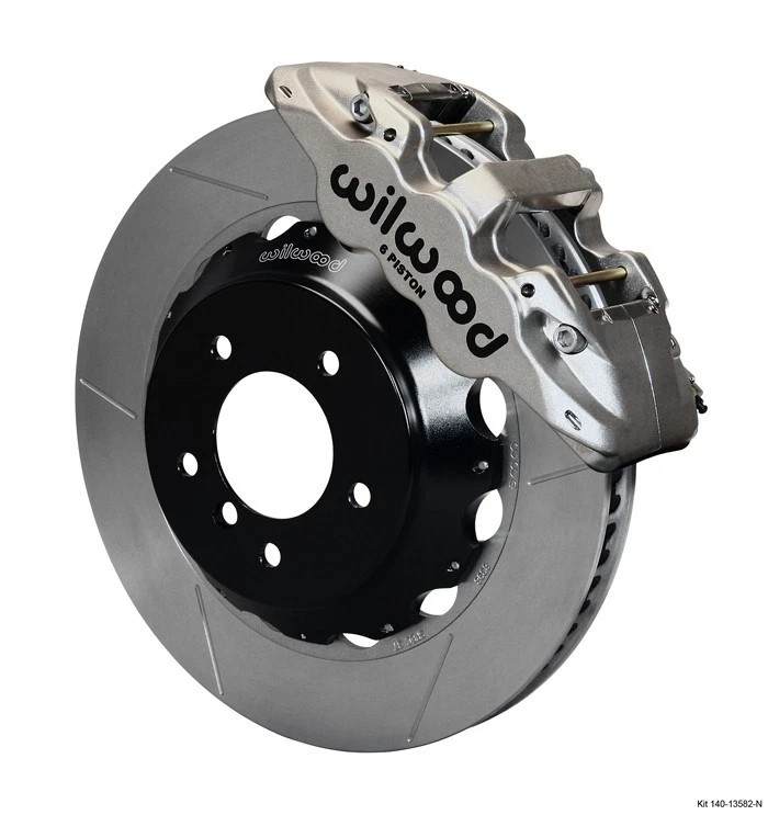 Kit completo de frenos delanteros grandes BMW Wilwood AERO6 con líneas de freno, 325i, 328i, 335i Foto 2 de 4