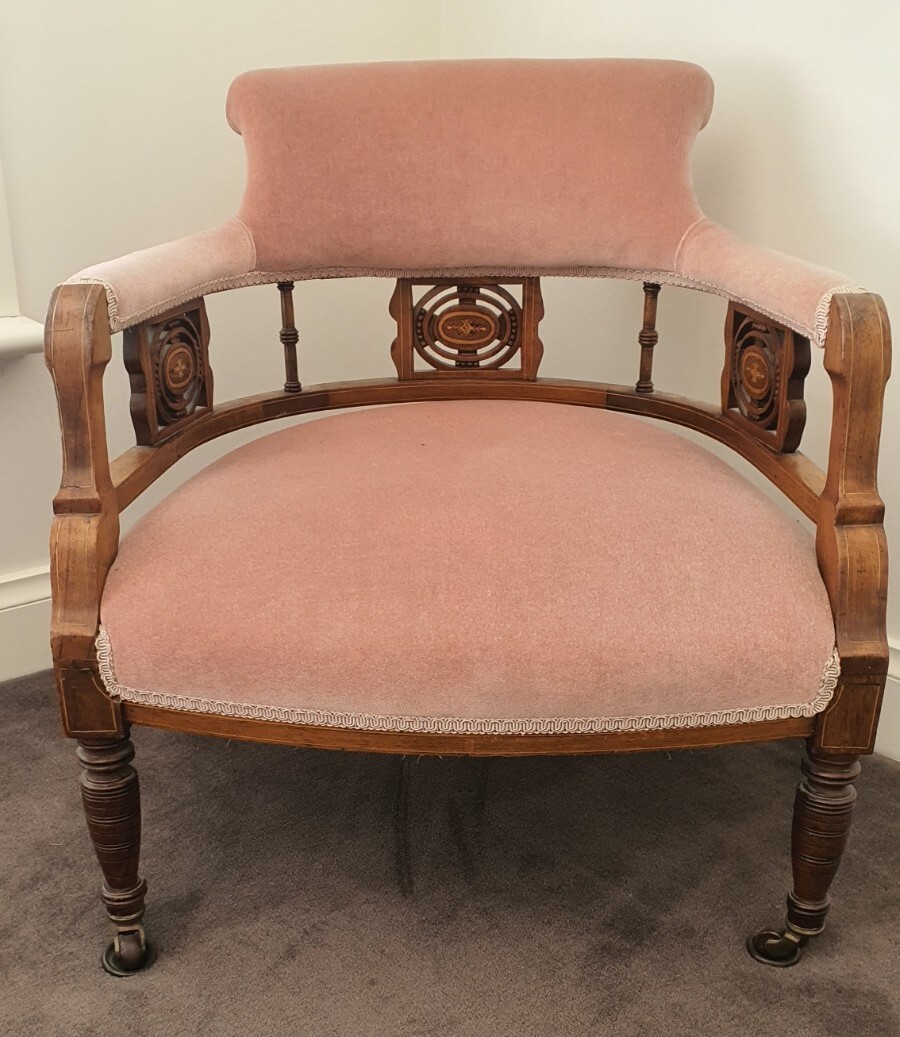 Antique Victorian Parlour Tub Chair eBay
