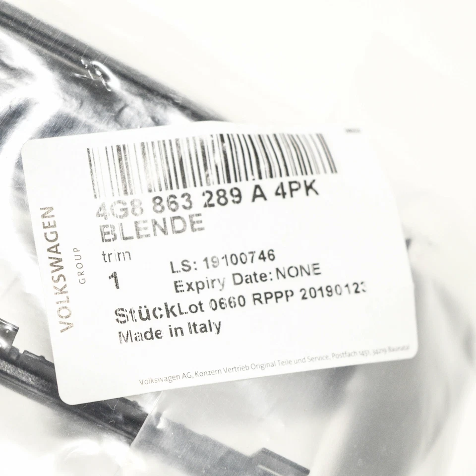 NUEVO PORTAVASOS TRASERO AUDI A6 C7 MOLDURA ENVOLVENTE 4G8863289A4PK 4G8-863-289-A-4PK Foto 3 de 4