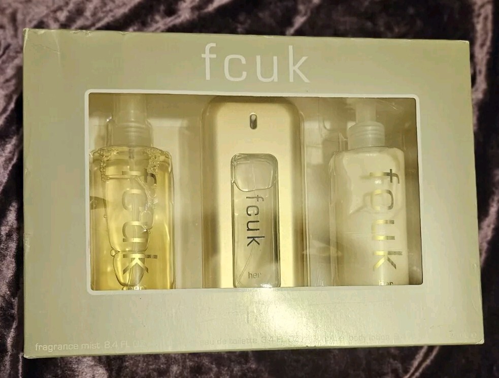FCUK HER 100ml EDT 250ml Body Lotion Fragrance Mist Piece