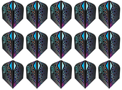 5 Sets Harrows Silika Colorshift X Standard Dart Flights Ships Tracking - Silver