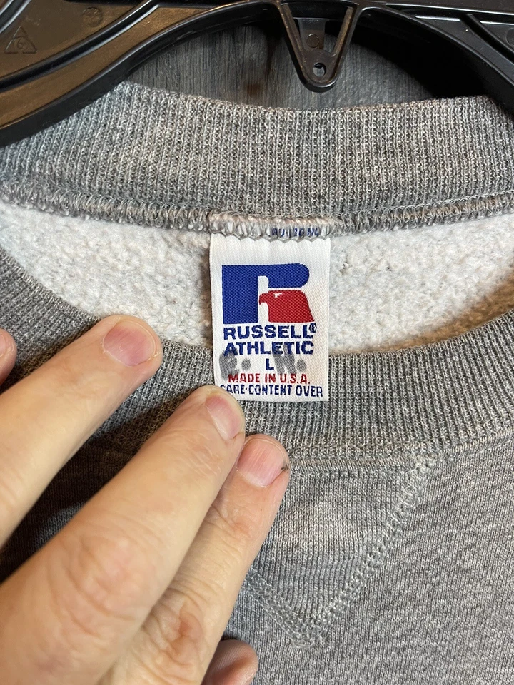 Vintage American Heritage School College Sweatshirt Adult Large Gray - Image 3 of 4