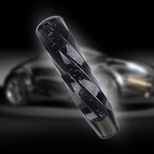 Jdm 20cm Crystal Black Bubble Shift Knob Manual Racing Gear Shifter M8 M10 M12