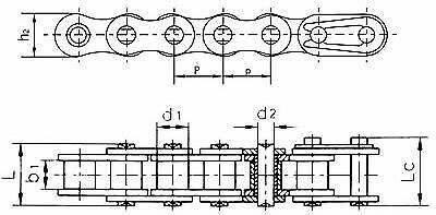 428 CHAIN 46 LINKS (BOTH SIDE 92 LINKS) PEACE DIRT BIKE TPGS-114