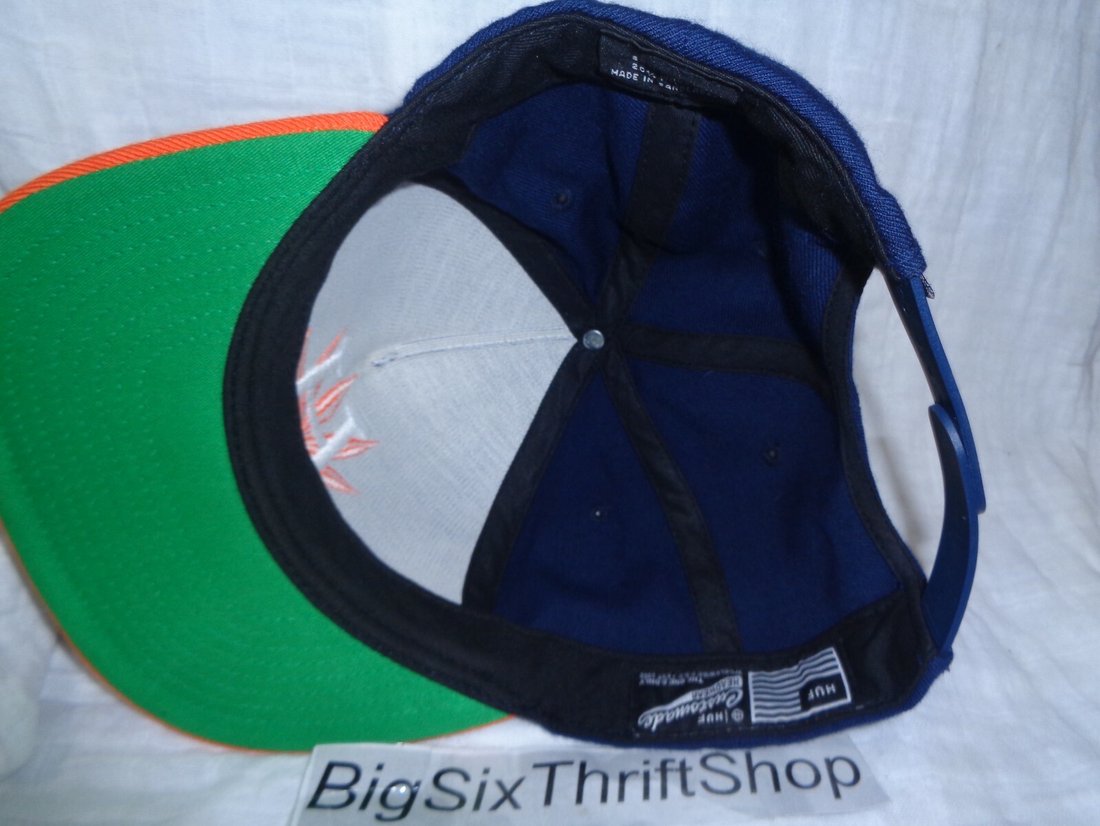 Huff Orange Marijuana leaf Snapback Adjustable Ha… - image 3