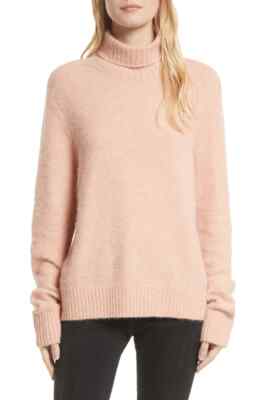 dusty pink turtleneck
