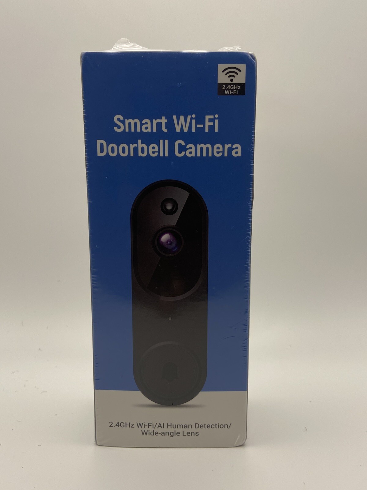 Smart WiFi Ring Doorbell Camera with 1080HD Night Vision in Black  -image