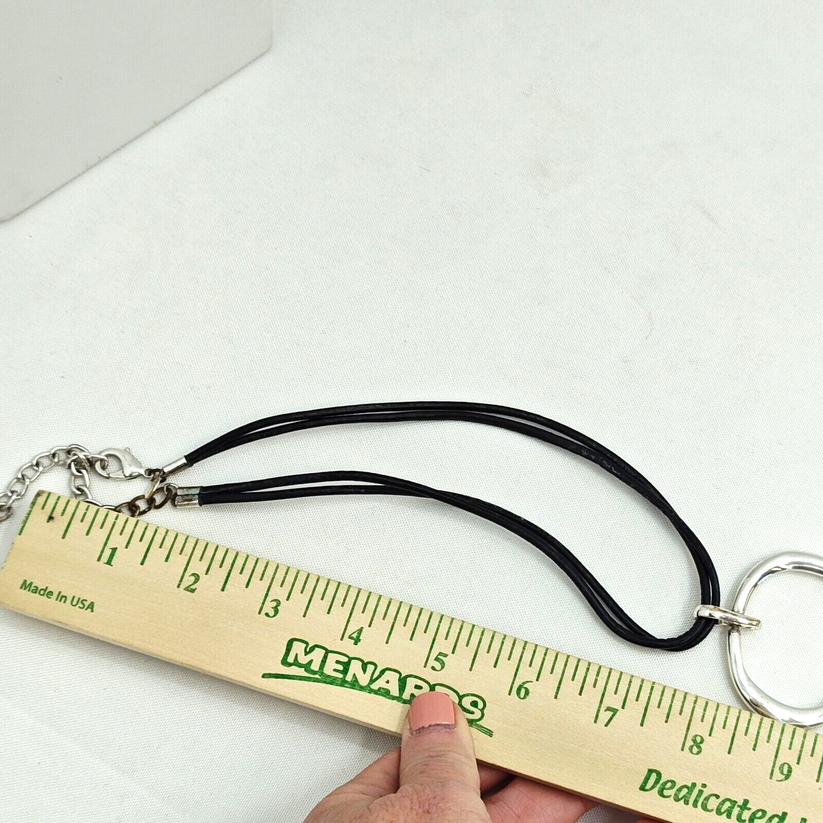 Chicos Statement Multi Strand Pendant Silver 160" - image 8