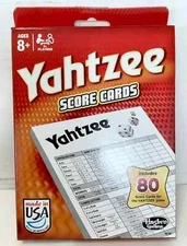 NEW Hasbro Gaming 06100 Yahtzee Game Score Pads 80 Sheets