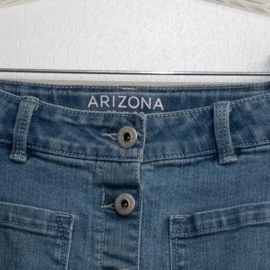 Arizona Jean компании девочек синий мини юбка карманы полный кнопка твердого размера 12 - Изображение 3 из 4